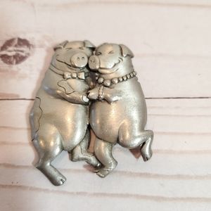 Jonette Jewelry Pig Brooch